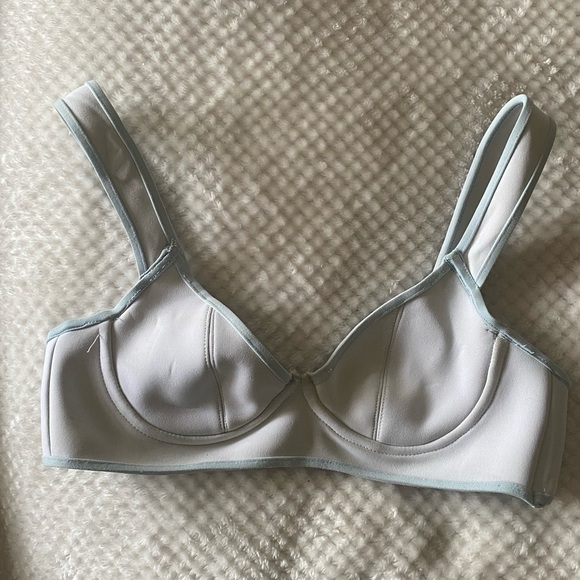 Minimale Animale Neoprene Elegant Blue Bikini Top - Picture 2 of 3